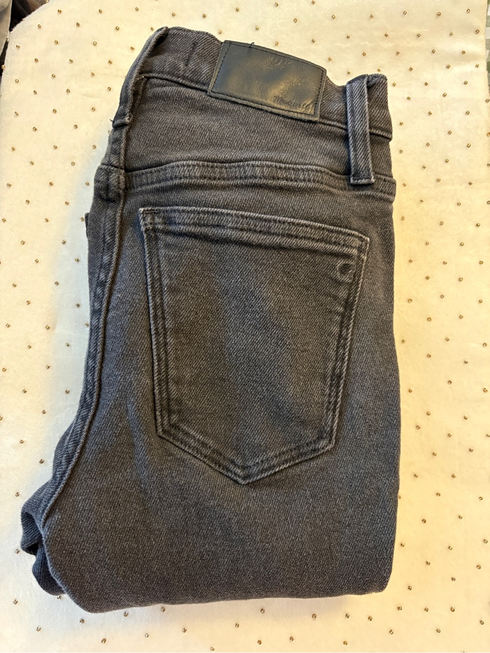 Madewell Stonewash Black Skinny Jeans